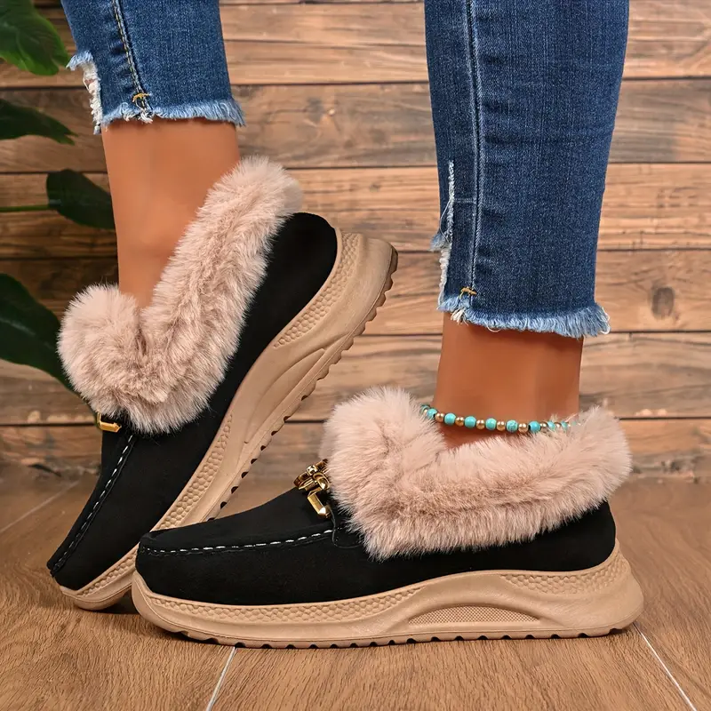 Women's Warm Imitation Rabbit Fur Winter Boots