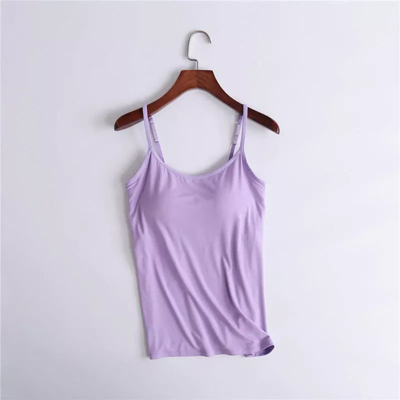 Tank With Built-In Bra - Buy More Save More