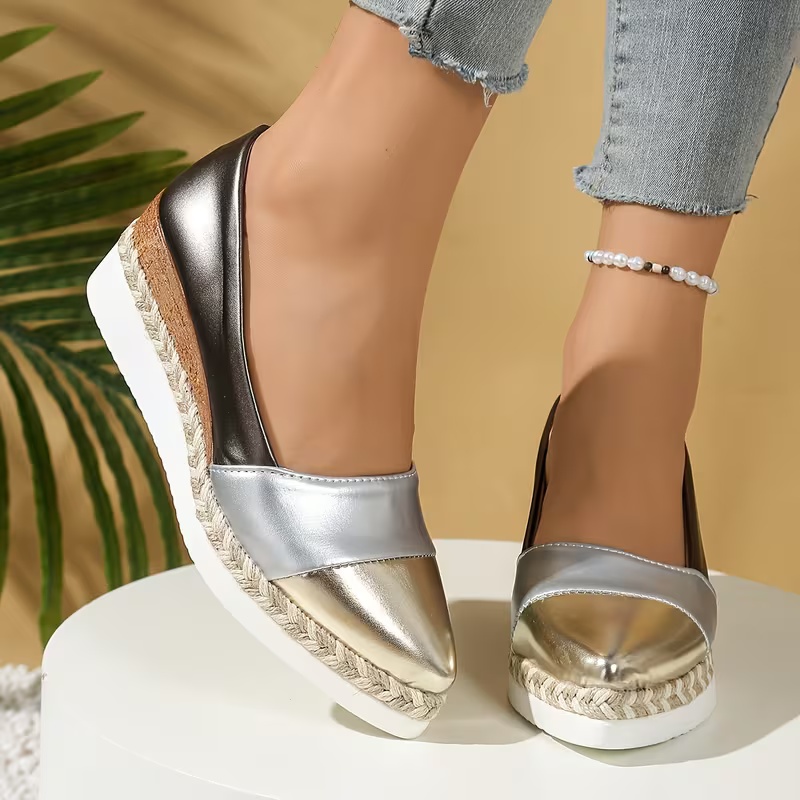 Women's Pointed Toe Platform Loafers