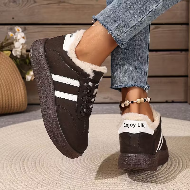 Women's Winter Thick Warm Lace-Up Ankle Boots