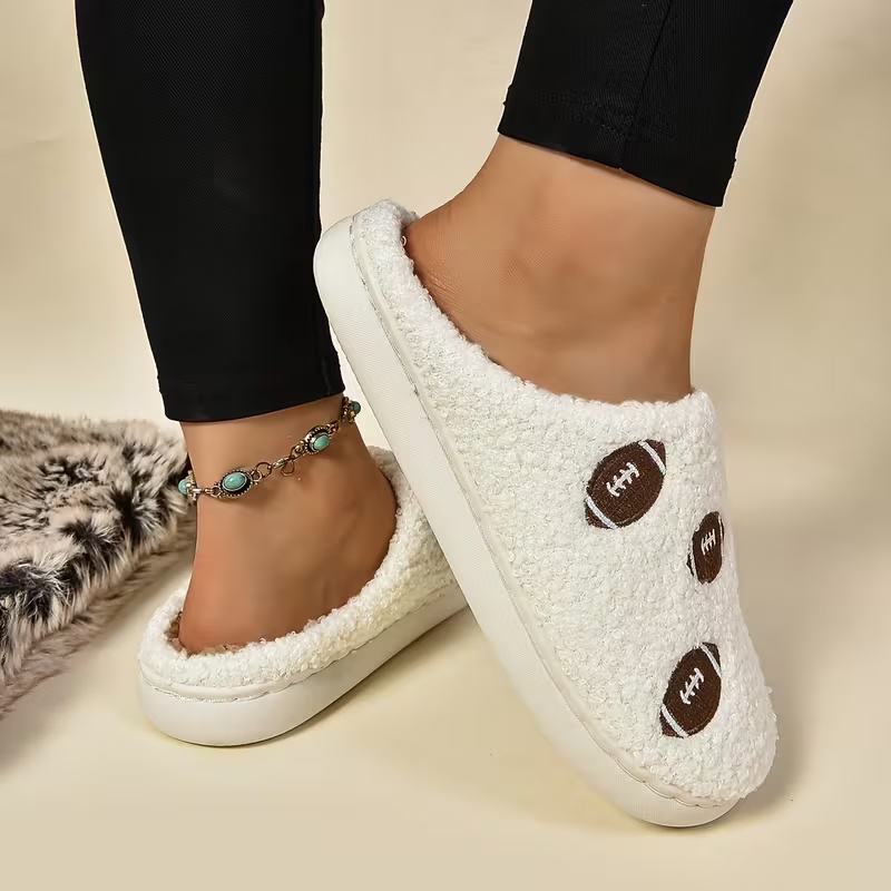 Women's Soft Fabric Non-Slip TPR Sole Slippers