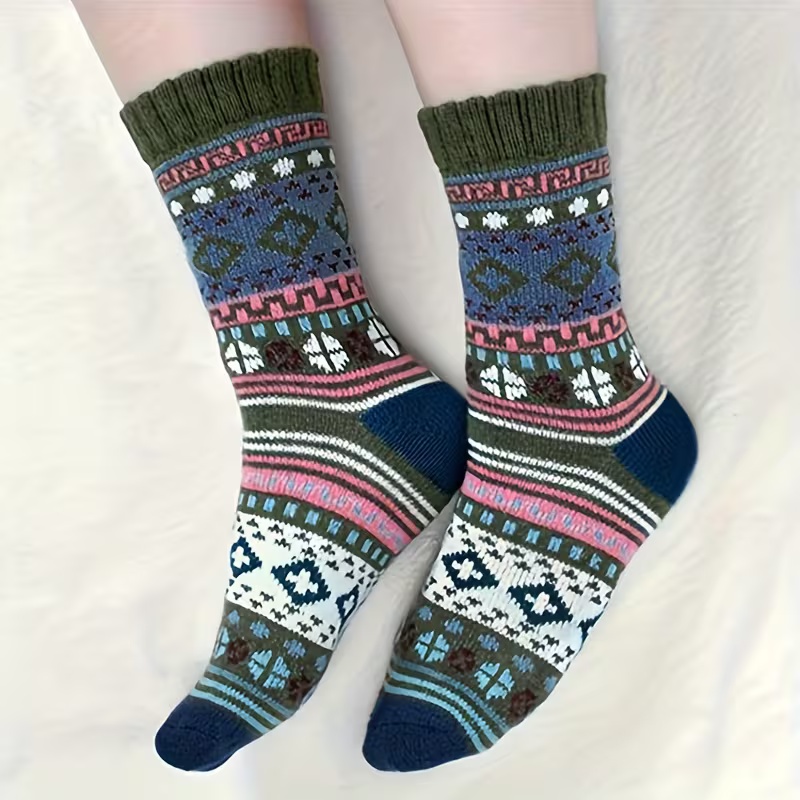5 Pairs Women's Cozy Winter Socks