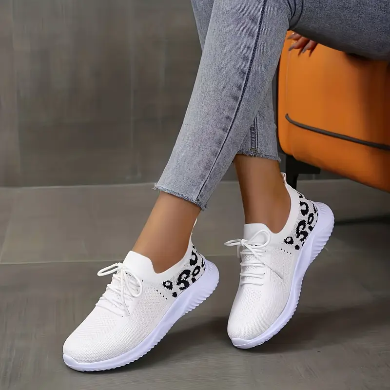 Women's Leopard Print Sports Shoes