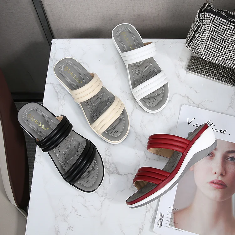 Women's Strappy Wedge Sandals