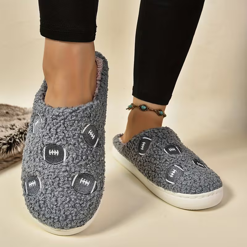 Women's Soft Fabric Non-Slip TPR Sole Slippers