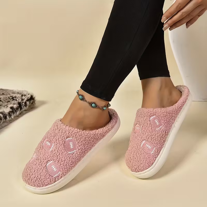 Women's Soft Fabric Non-Slip TPR Sole Slippers