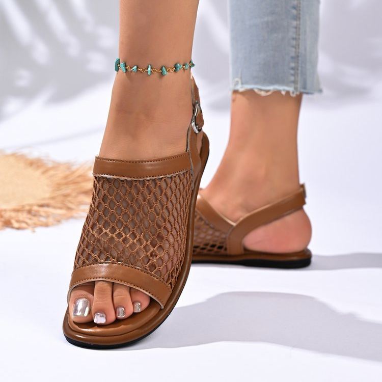 🔥Last Day 60% OFF - Women's Wedges Orthopedic Breathable Casual Flat Sandals