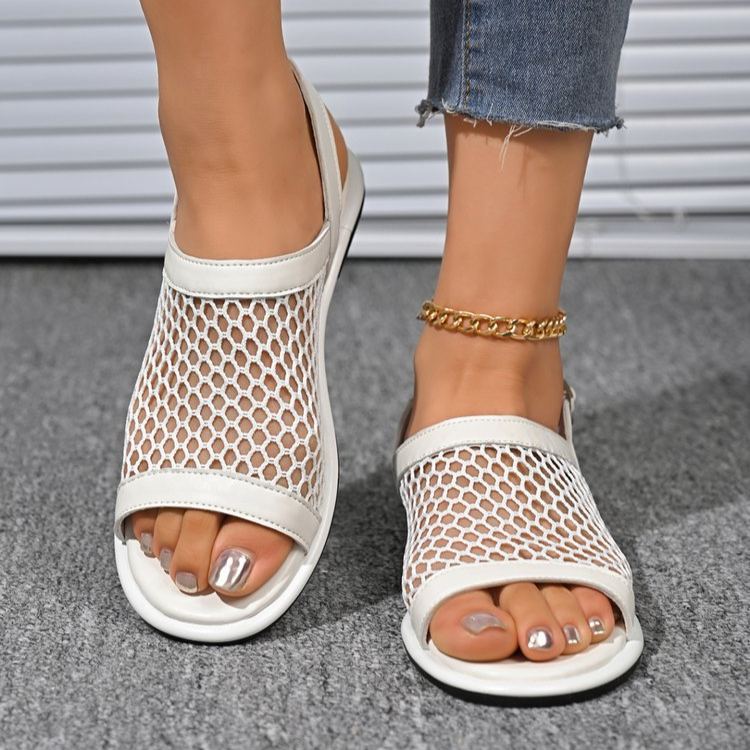 🔥Last Day 60% OFF - Women's Wedges Orthopedic Breathable Casual Flat Sandals