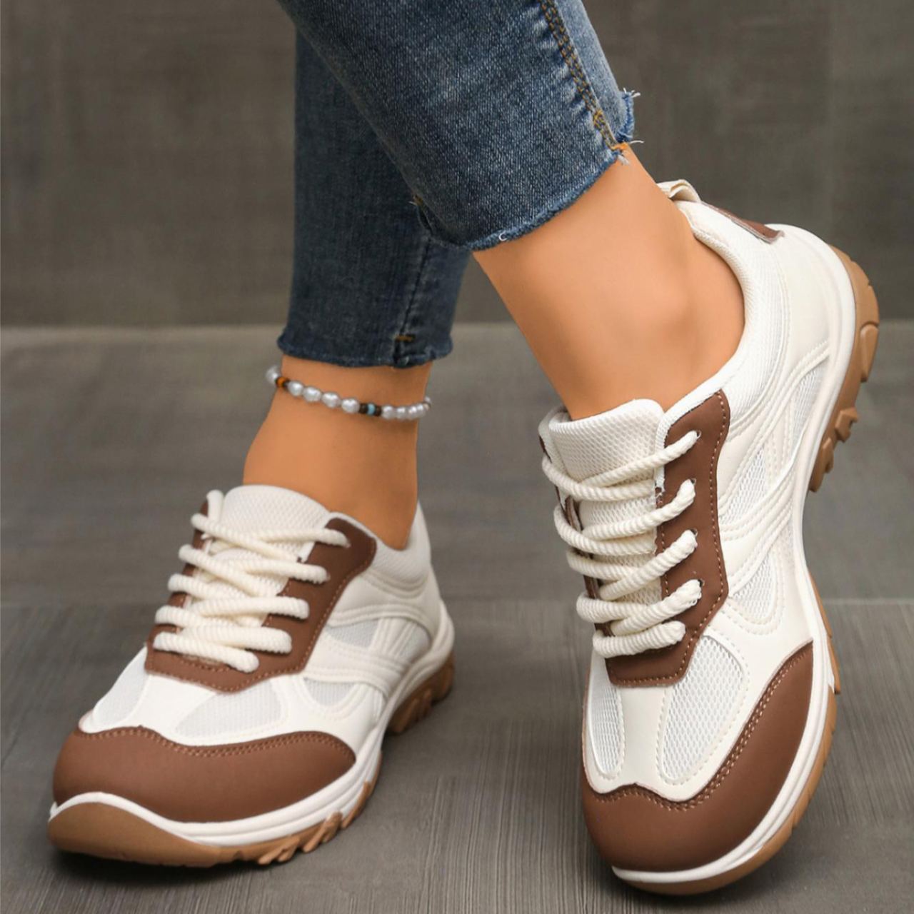 Colorblock Comfortable Breathable Casual Sneakers