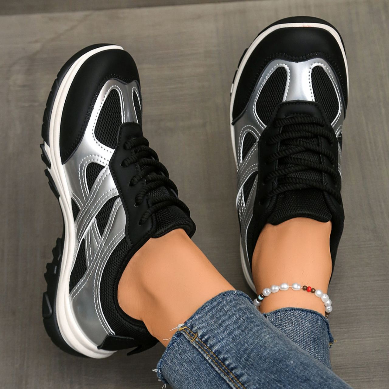 Colorblock Comfortable Breathable Casual Sneakers