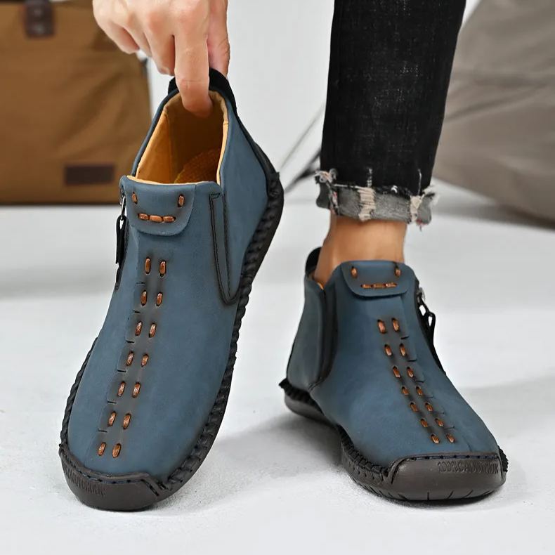 Last Day 60% OFF - Large size men's zipper boots