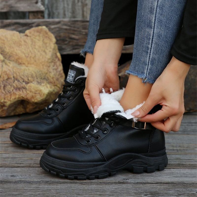 NEW ARRIVAL 60% OFF - Women's Waterproof Warm Fleece-Lined Lace-Up Boots