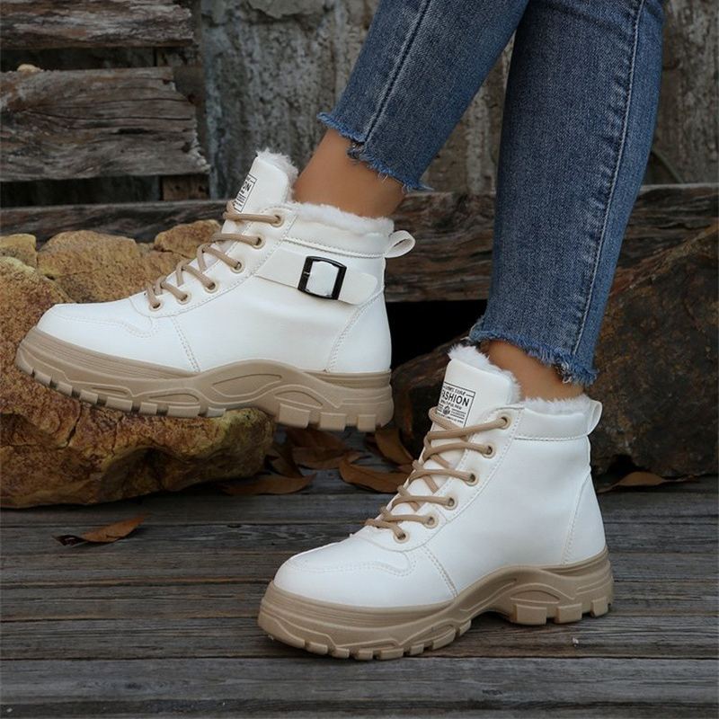 NEW ARRIVAL 60% OFF - Women's Waterproof Warm Fleece-Lined Lace-Up Boots