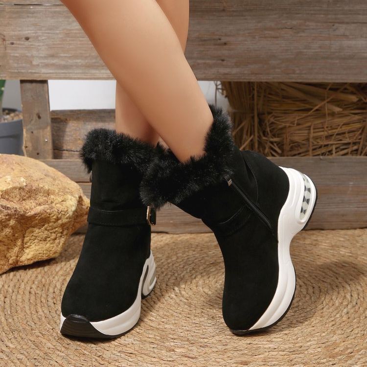 NEW ARRIVAL 70% OFF - Thick-Soled Fleece-Lined Air Cushion Short Boots