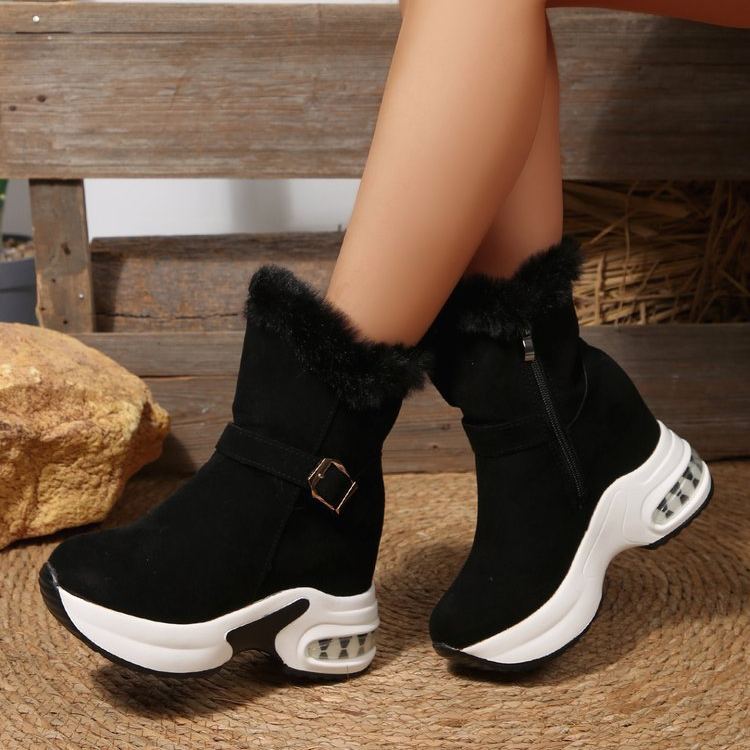 NEW ARRIVAL 70% OFF - Thick-Soled Fleece-Lined Air Cushion Short Boots