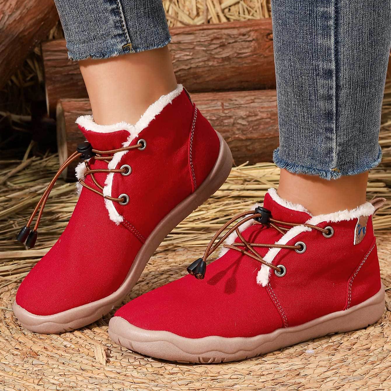 Women's  Slip-On Closure Soft TPR Sole Warm Lined Interior Winter Boots