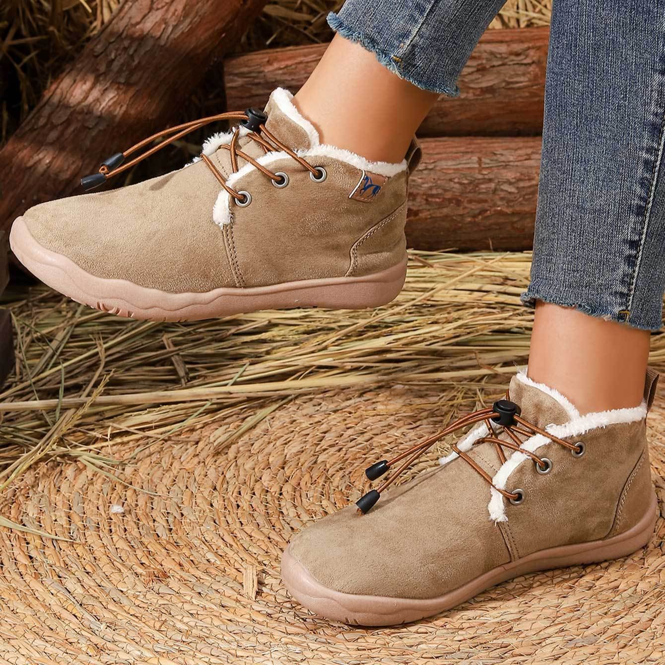 Women's  Slip-On Closure Soft TPR Sole Warm Lined Interior Winter Boots