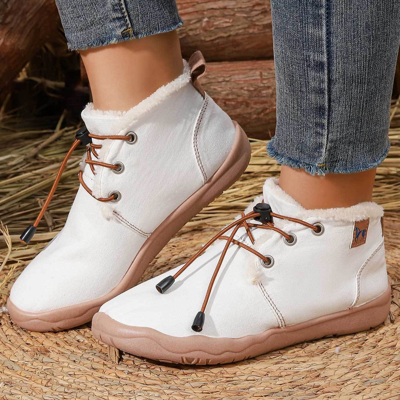 Women's Slip-On Closure Soft TPR Sole Warm Lined Interior Winter Boots