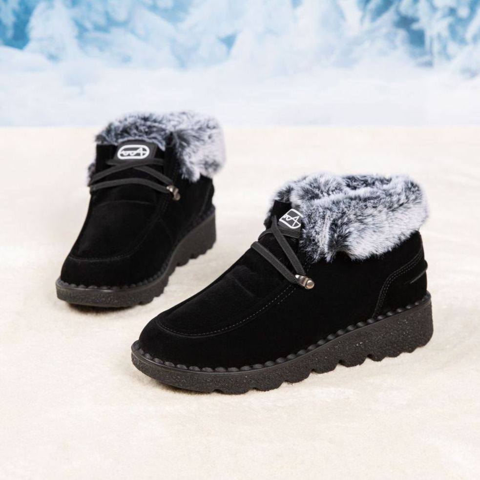 Women's Winter Fleece Lining Thickened Warm Short Boots