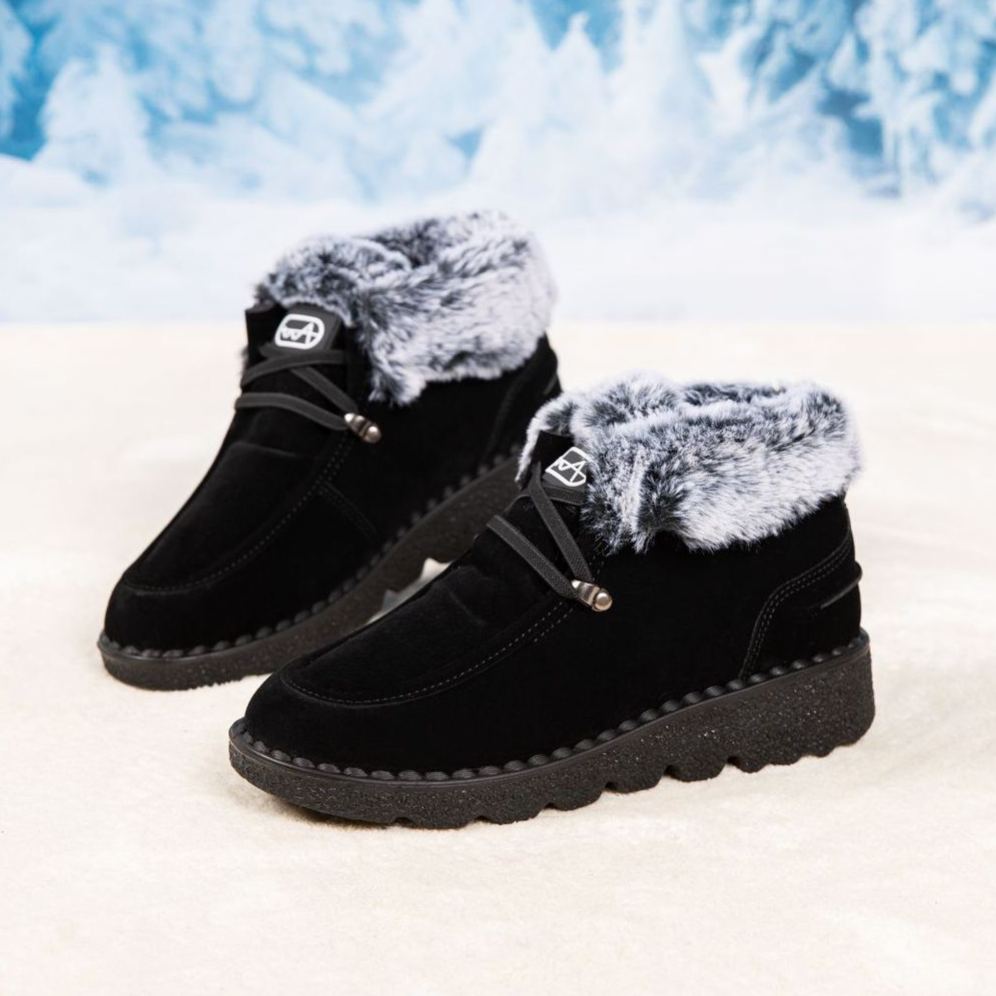 Women's Winter Fleece Lining Thickened Warm Short Boots