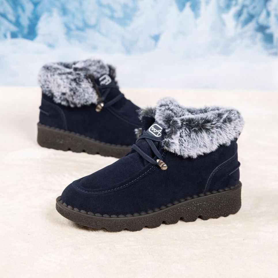 Women's Winter Fleece Lining Thickened Warm Short Boots