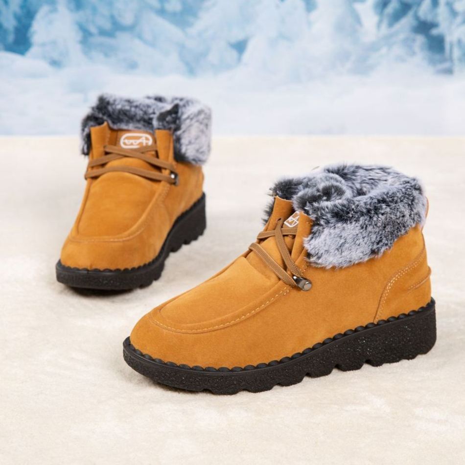 Women's Winter Fleece Lining Thickened Warm Short Boots