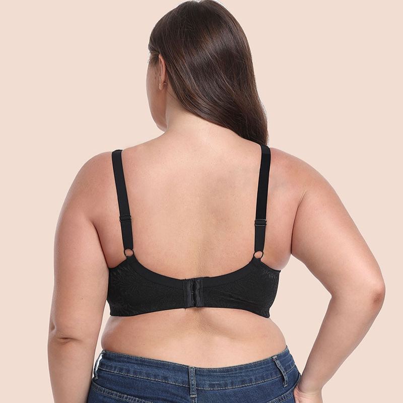 Wireless Minimizer Plus Sizes Featuring a V-Neck Seamless Bralette Sports Bra