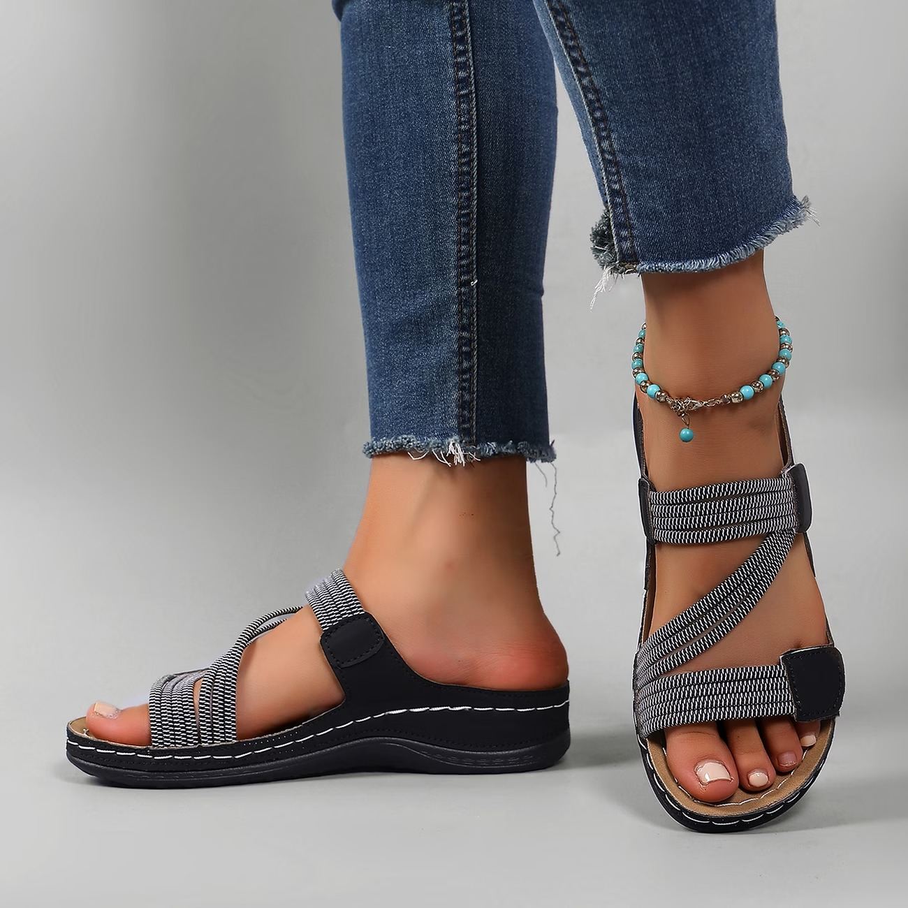 Women's Summer Casual Open Toe Breathable Fashion Slippers