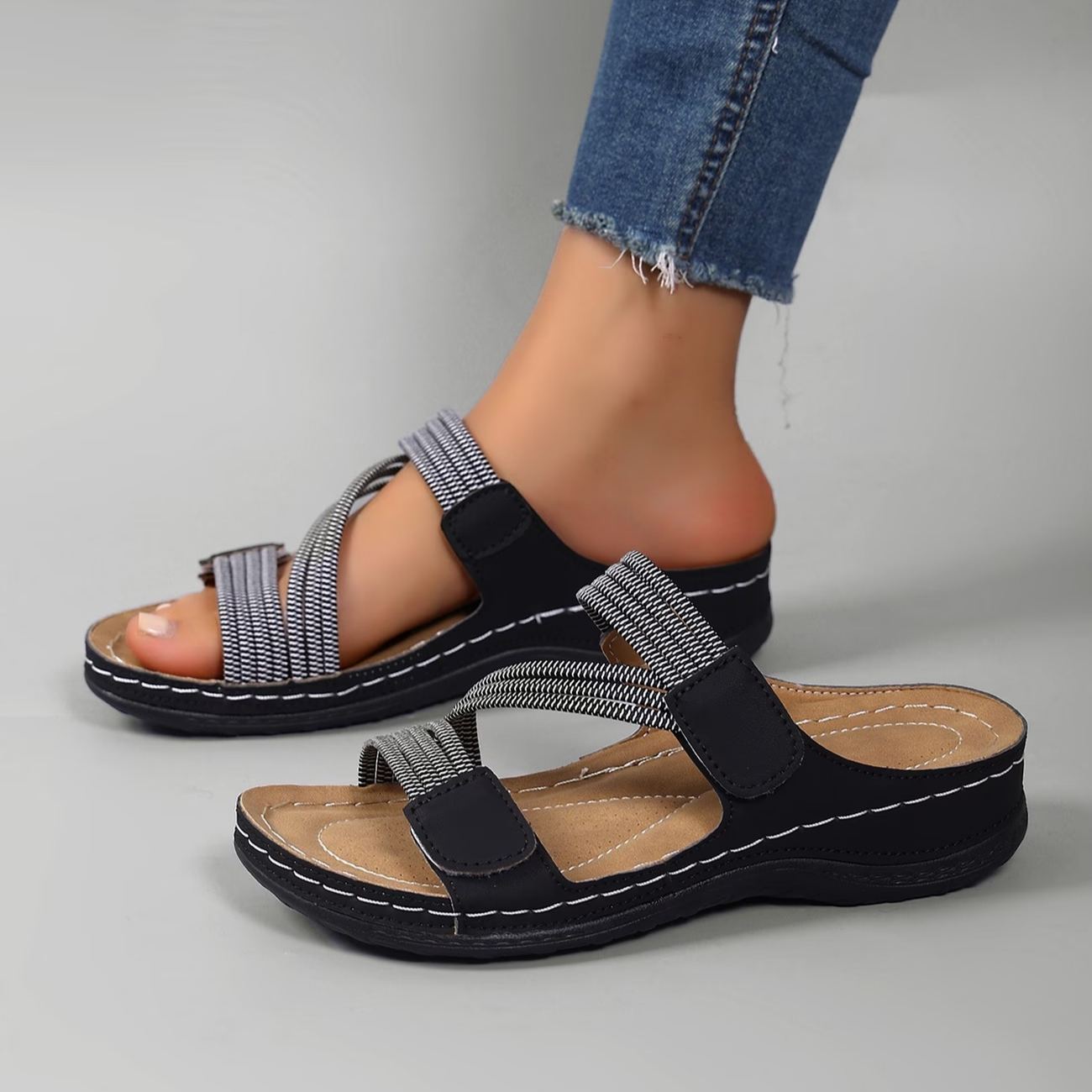 Women's Summer Casual Open Toe Breathable Fashion Slippers