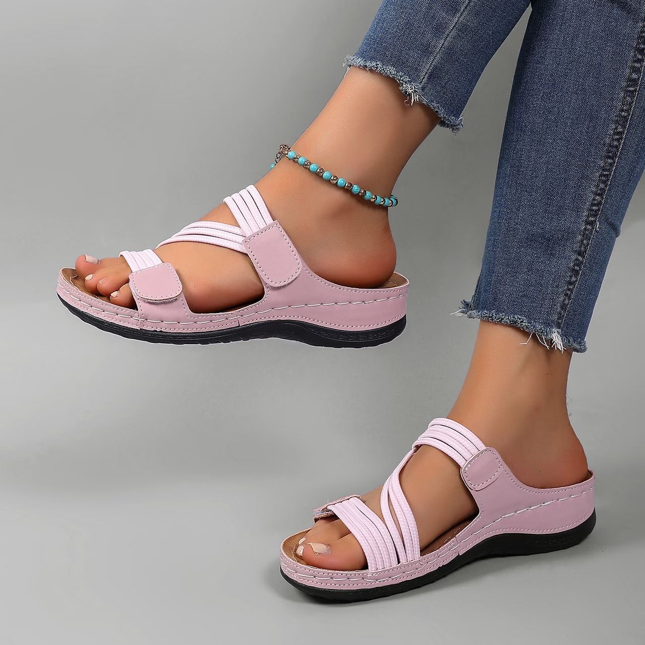 Women's Summer Casual Open Toe Breathable Fashion Slippers