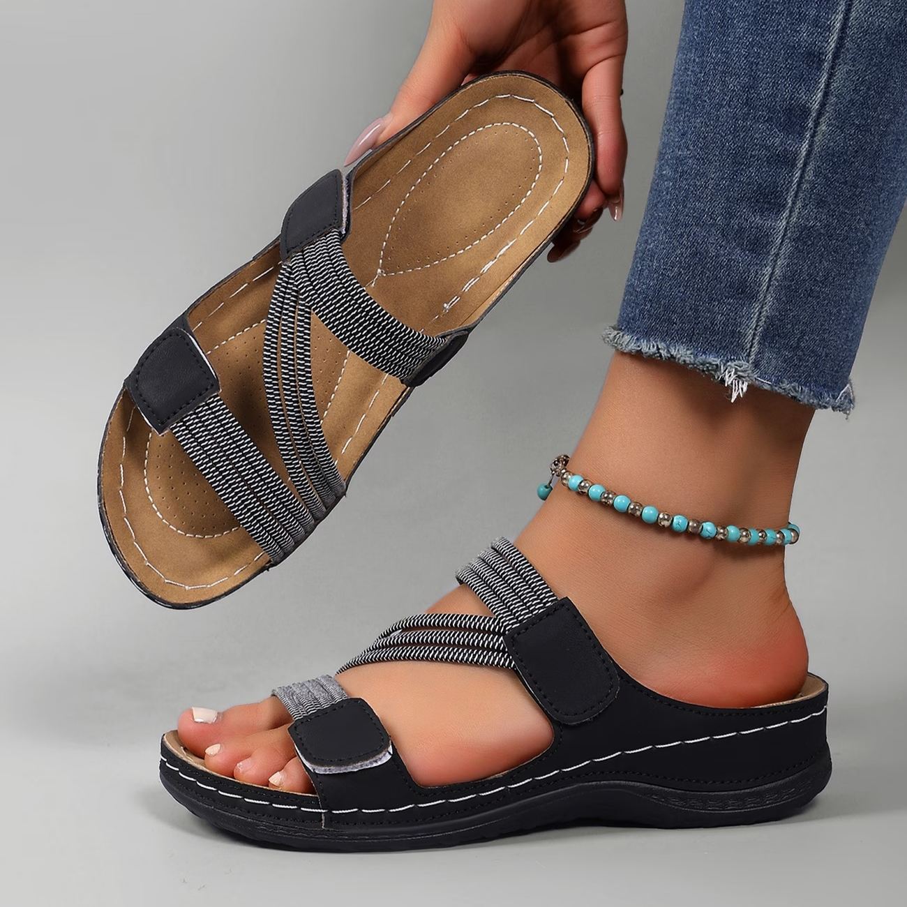 Women's Summer Casual Open Toe Breathable Fashion Slippers