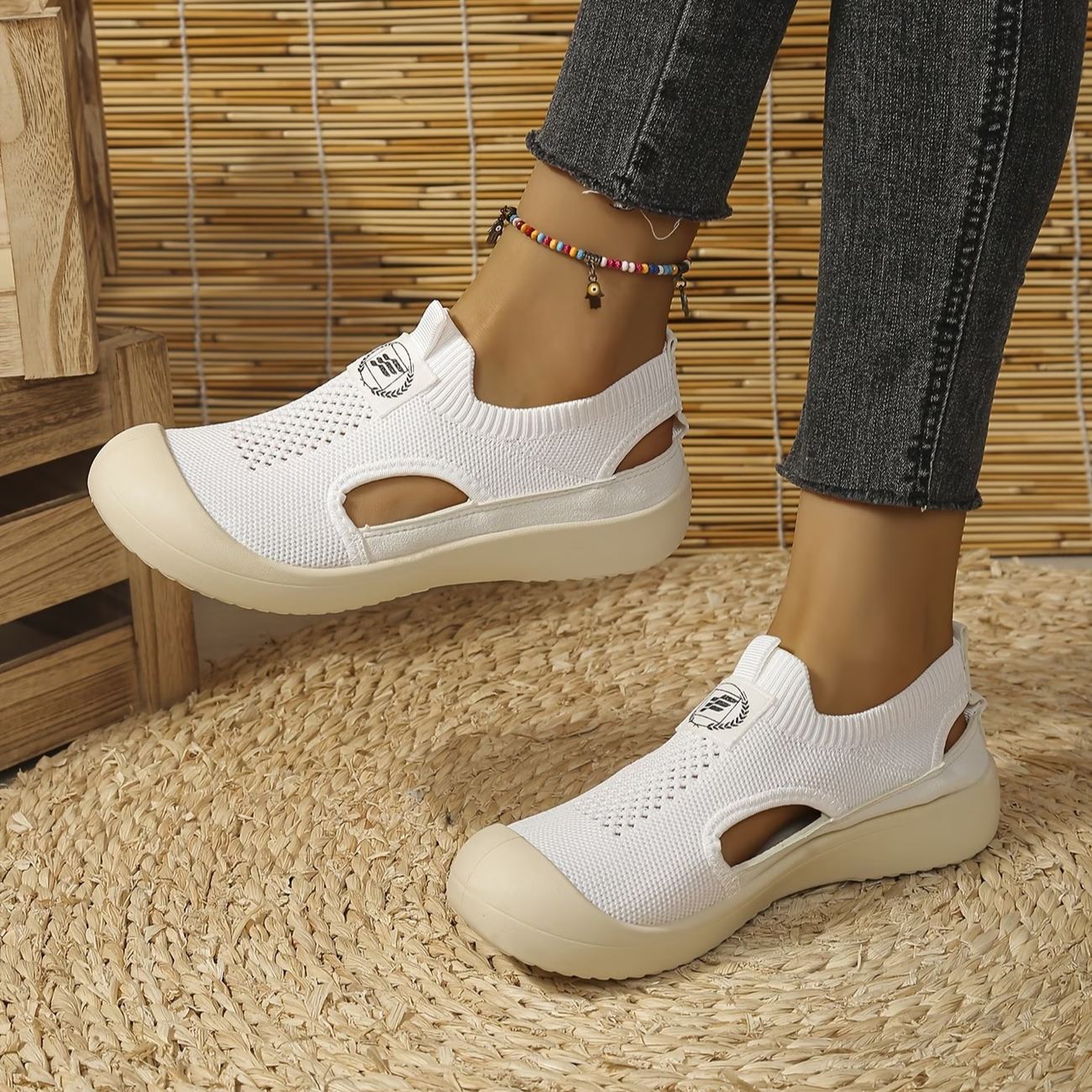 Women's Summer Hollow-Out Knit Breathable Shoes