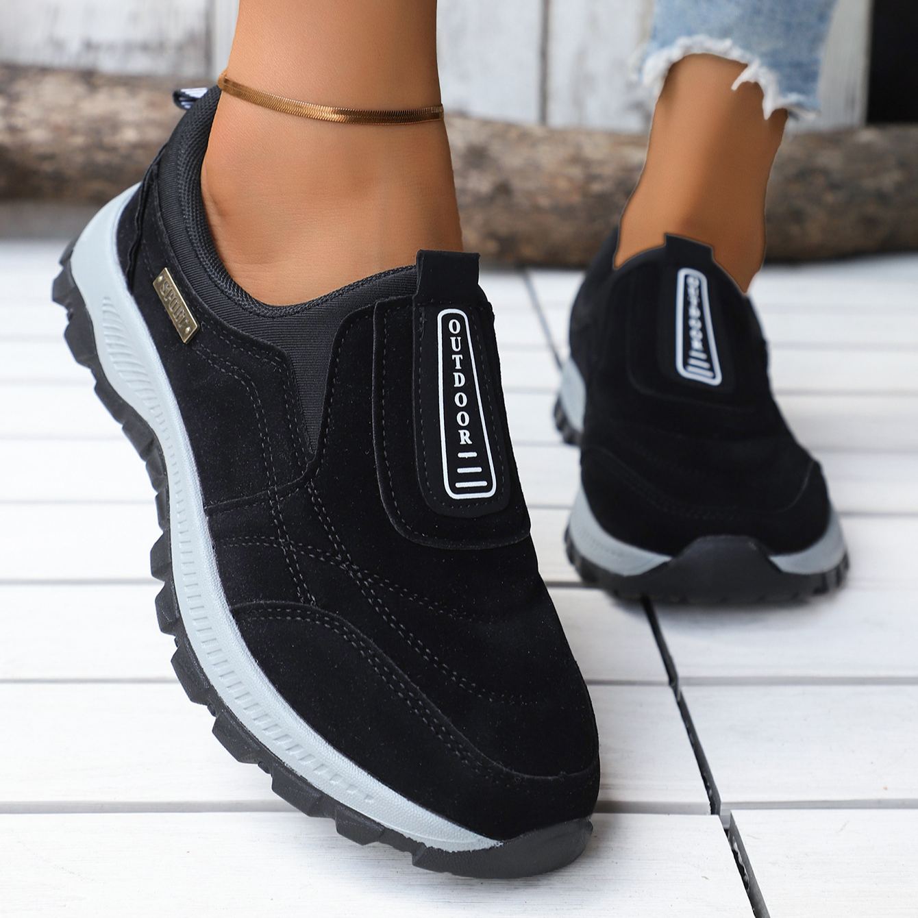 Women's Casual Lightweight All-Season Slip-on Shoes