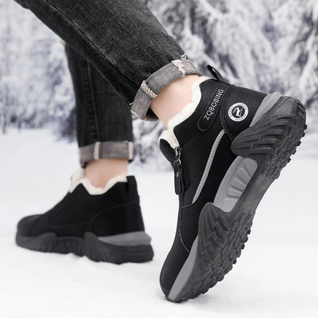 Unisex Winter Snow Casual Ankle Boots