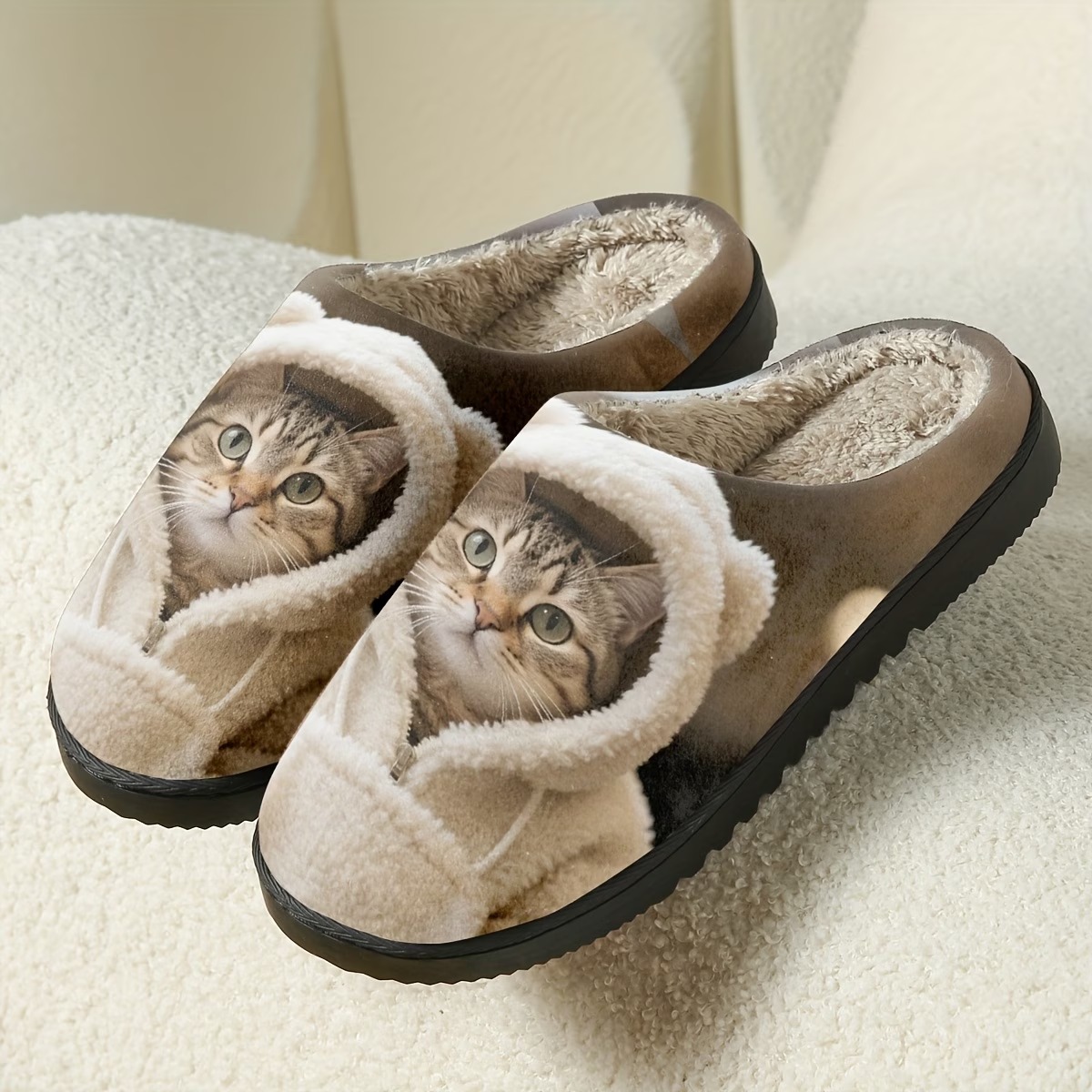  Women's Printed Animals Indoor Silent Slippers