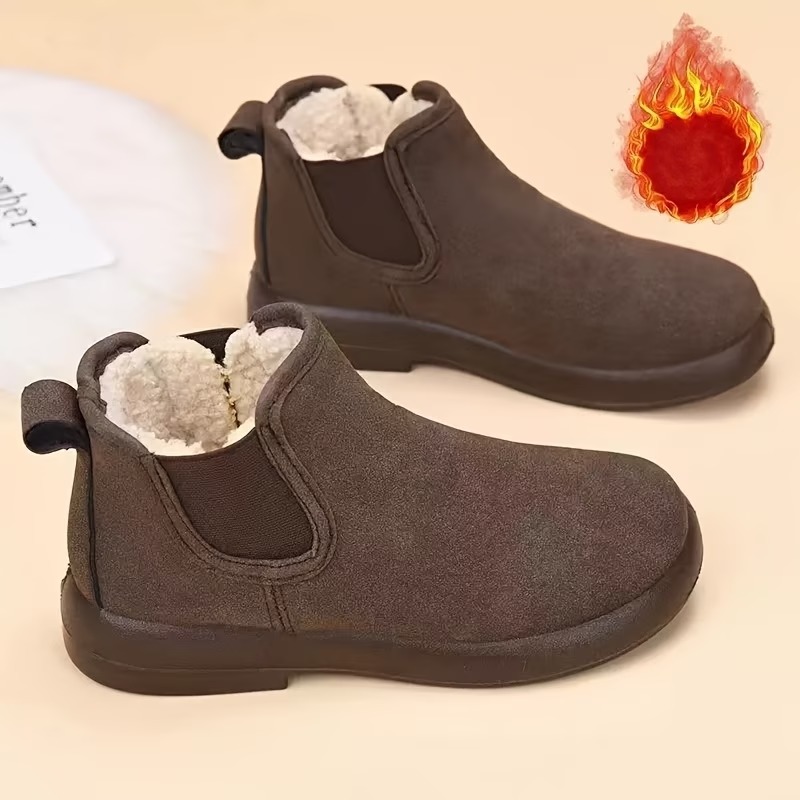 Women's British-style Mid-Calf Warm Boots