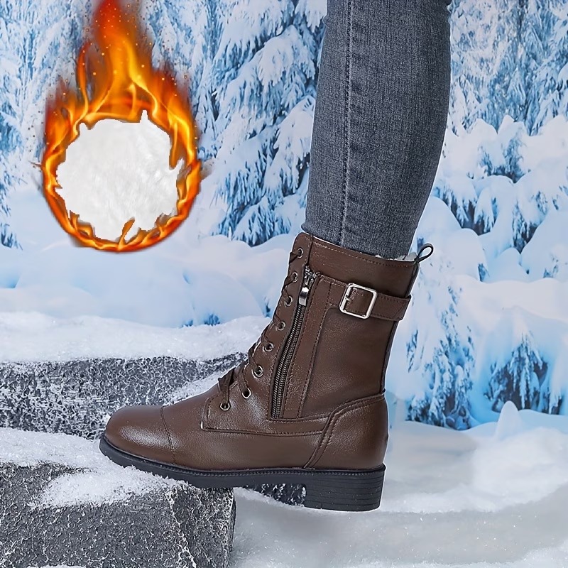 Women's Vintage Classic Simple Cool Durable Mid-calf Boots
