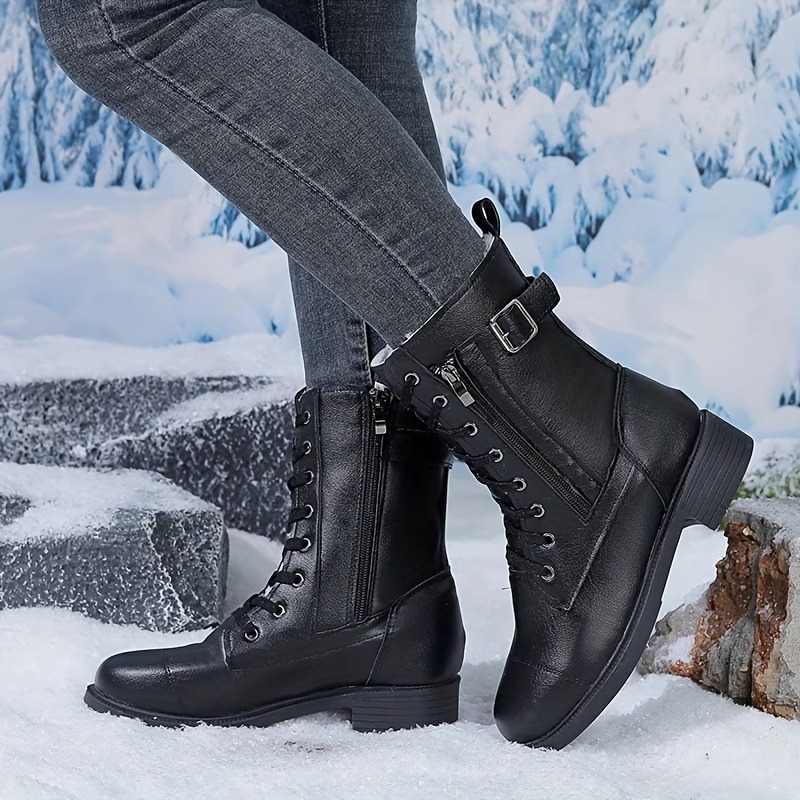Women's Vintage Classic Simple Cool Durable Mid-calf Boots