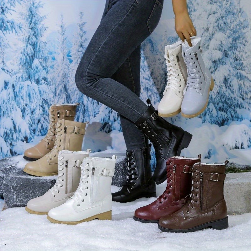 Women's Vintage Classic Simple Cool Durable Mid-calf Boots