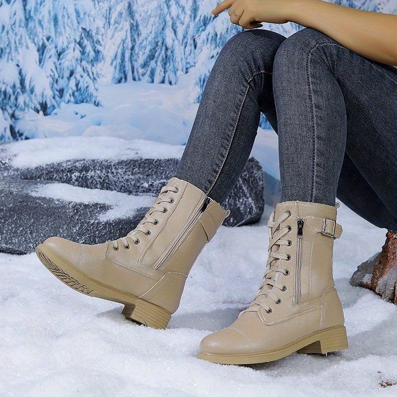 Women's Vintage Classic Simple Cool Durable Mid-calf Boots