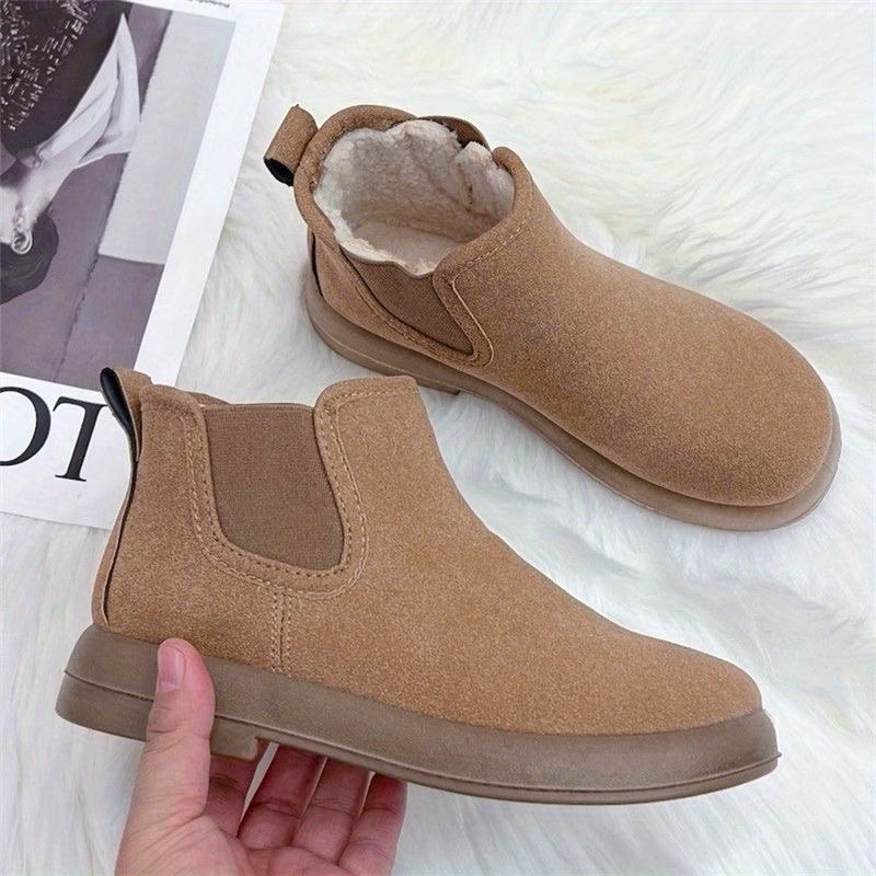 Women's British-style Mid-Calf Warm Boots