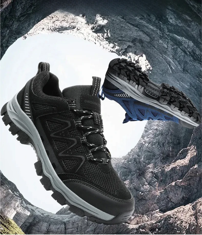 Men’s Athletic Work Shoes – Arch Support, Wide Toe Box, Breathable, Lightweight, Non-Slip