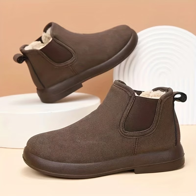 Women's British-style Mid-Calf Warm Boots
