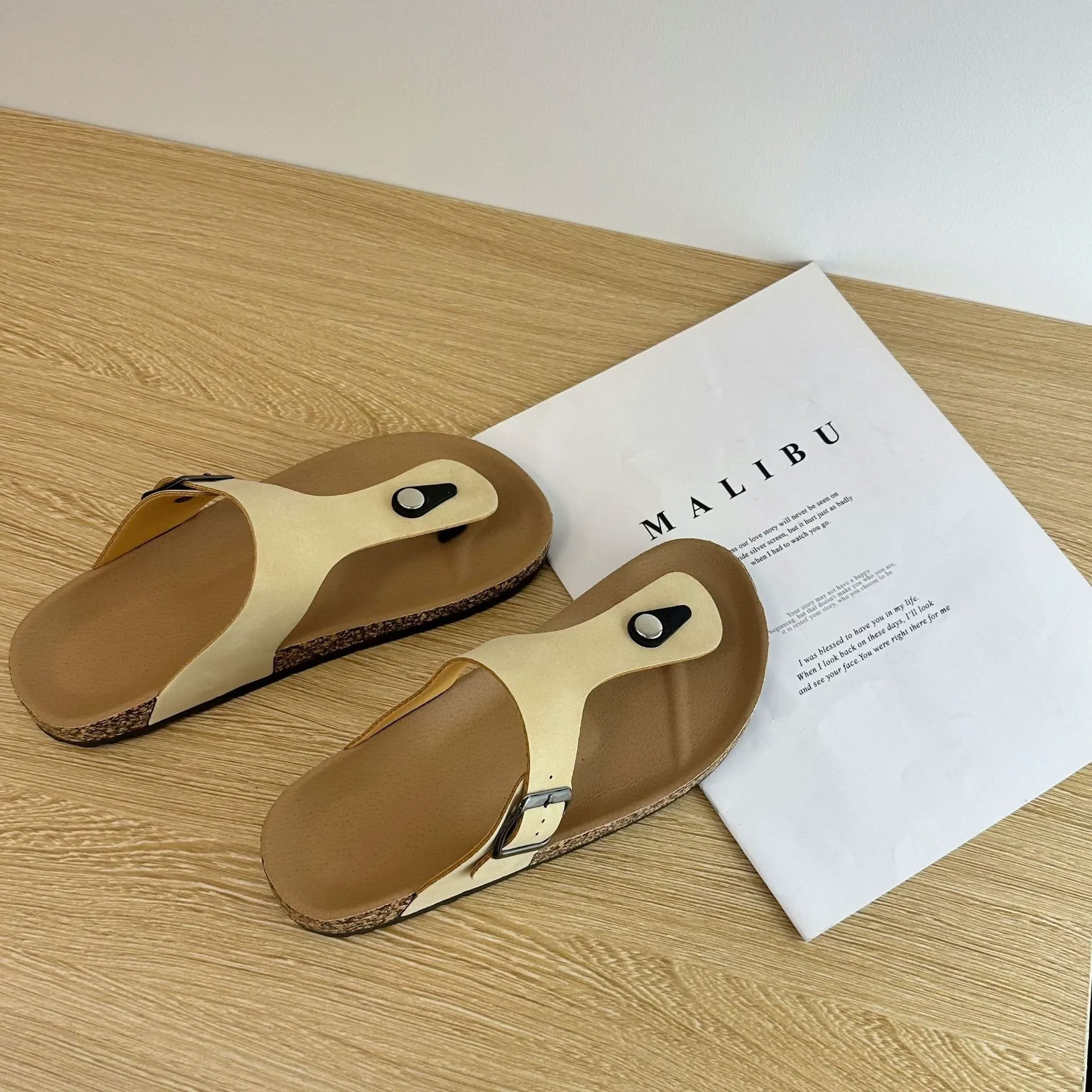 Women's Plus Size Cork Slippers