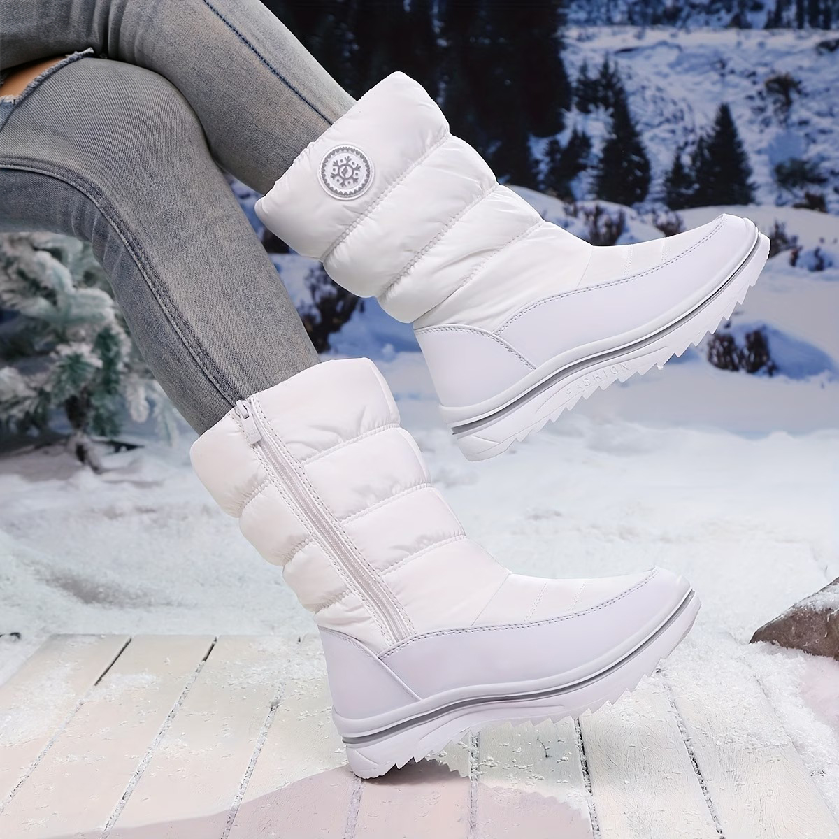 Women's Winter Warm Anti-slip and Windproof Thickened Boots