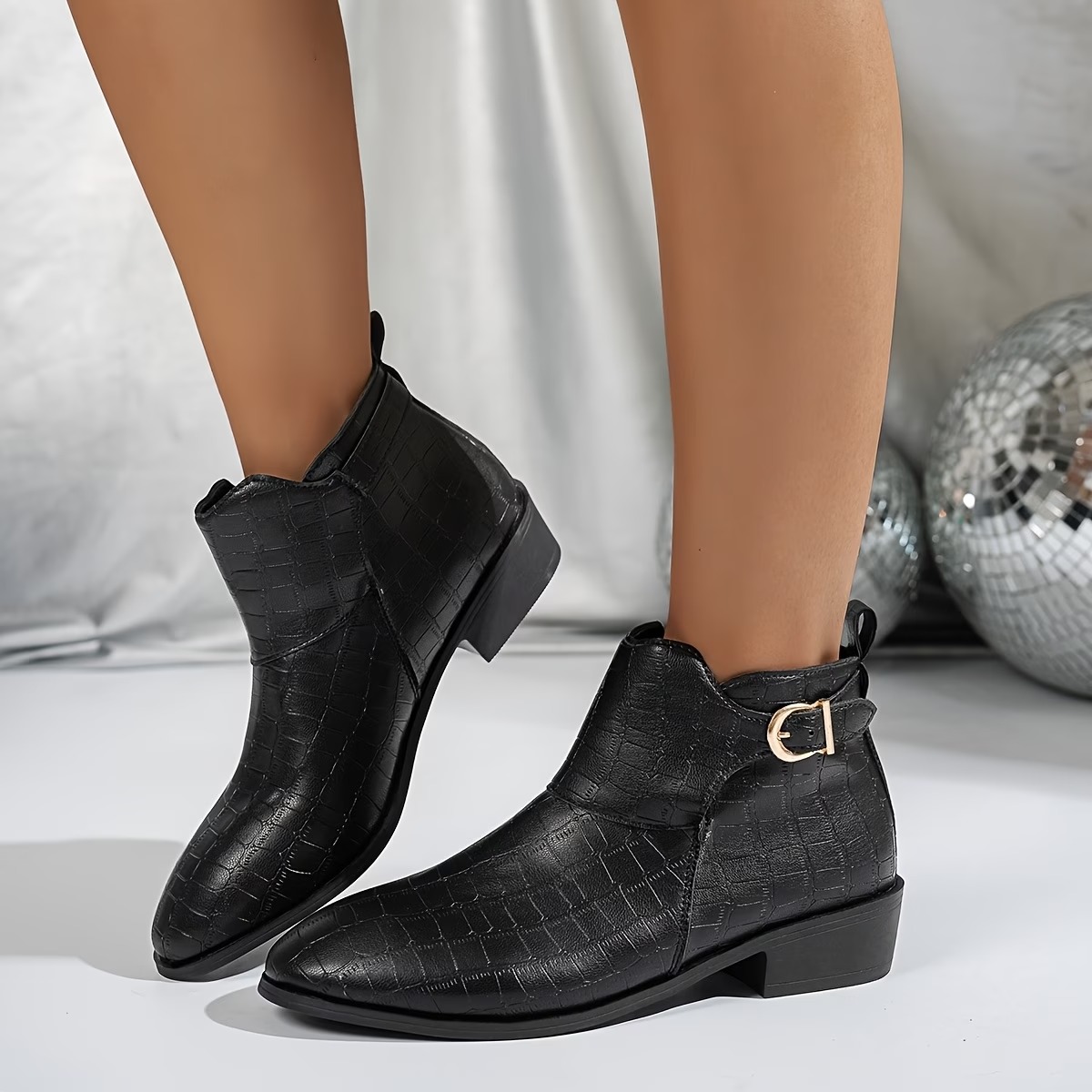 Women's Easy Classic Design Pointed Toe Genuine Ankle Boots