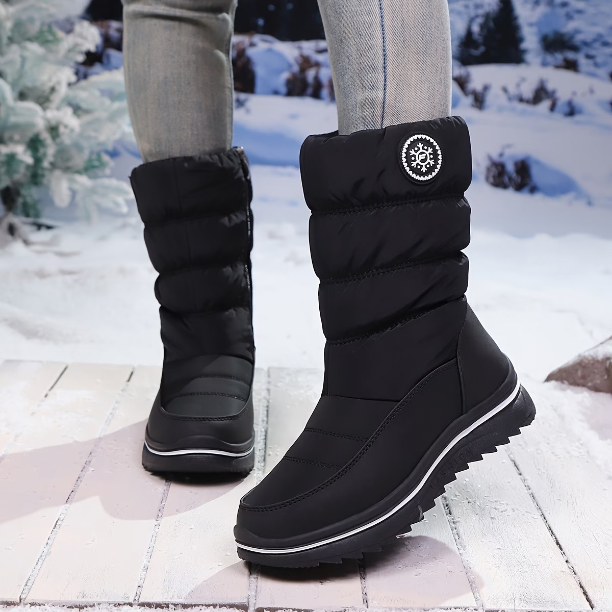 Women's Winter Warm Anti-slip and Windproof Thickened Boots