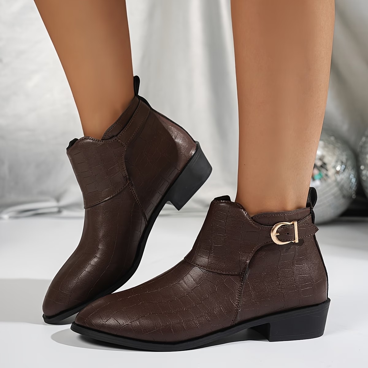 Women's Easy Classic Design Pointed Toe Genuine Ankle Boots