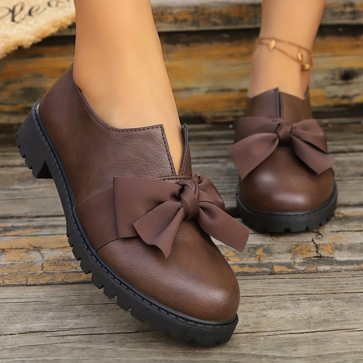 Women's Comfortable All-Match Retro Single Shoes
