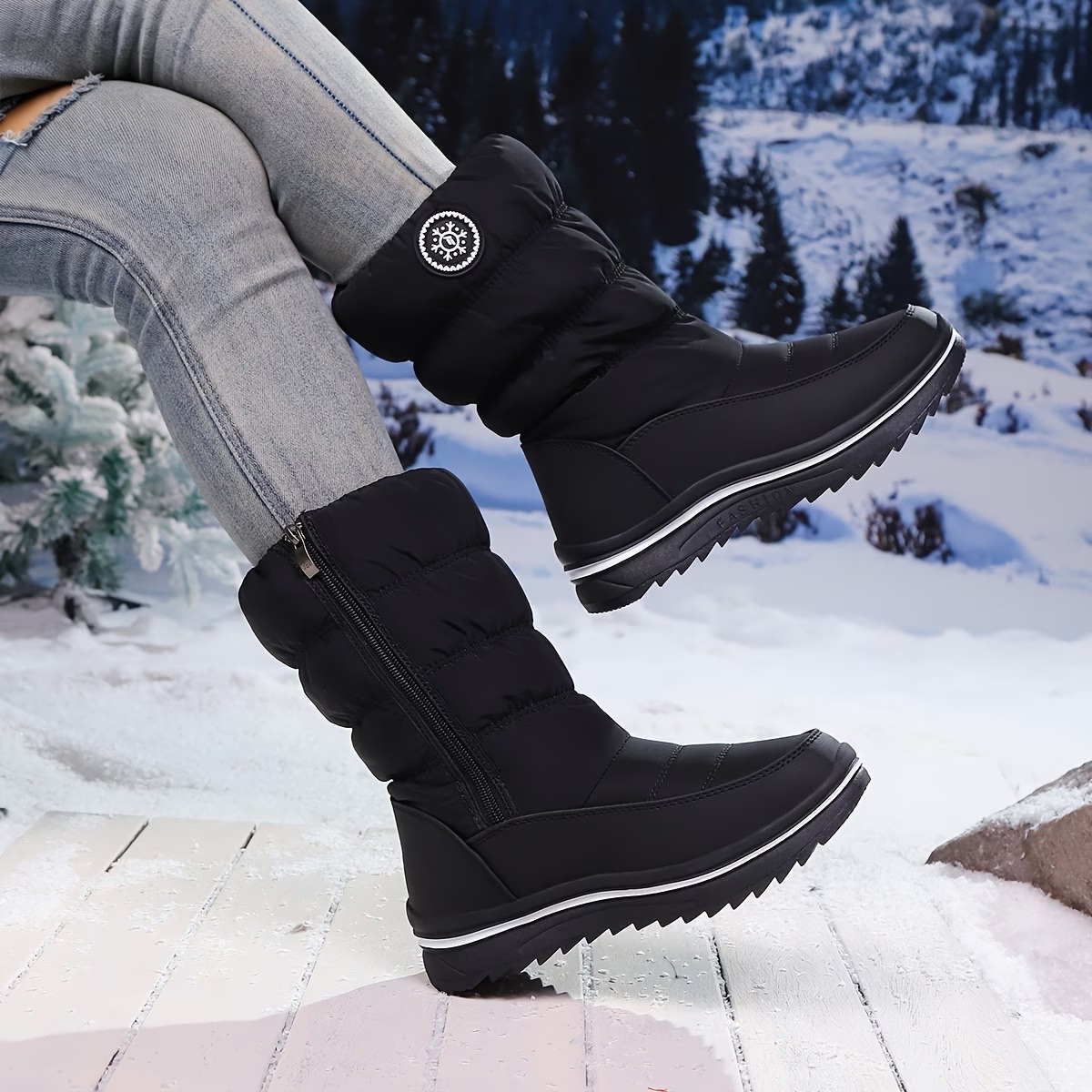Women's Winter Warm Anti-slip and Windproof Thickened Boots